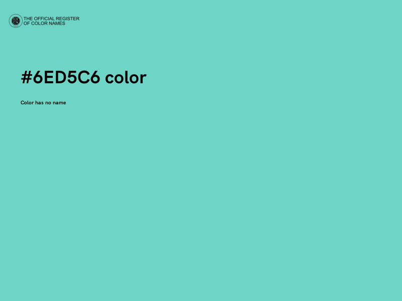 #6ED5C6 color image