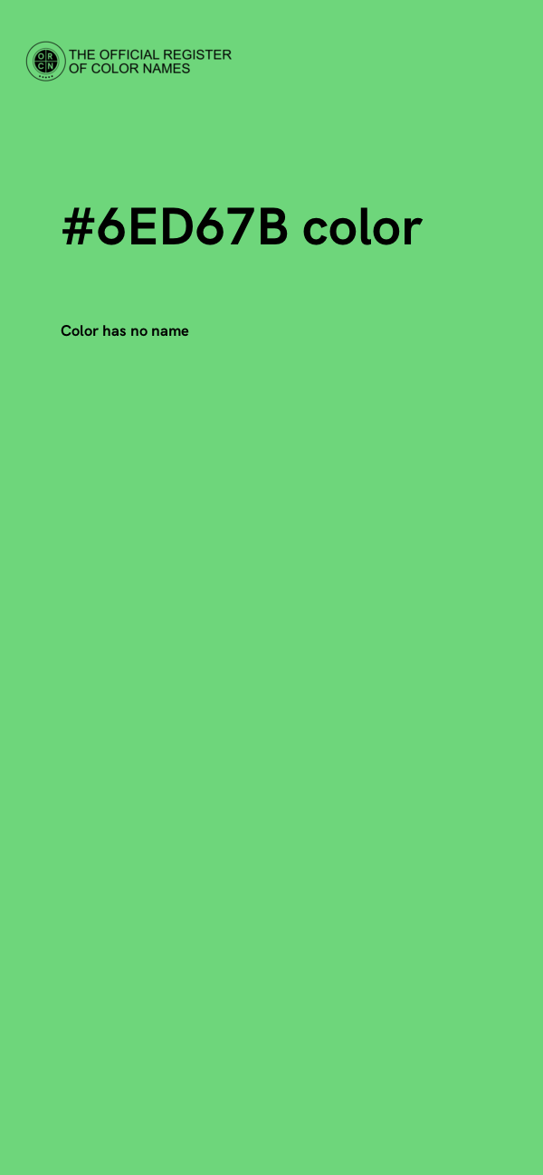 #6ED67B color image