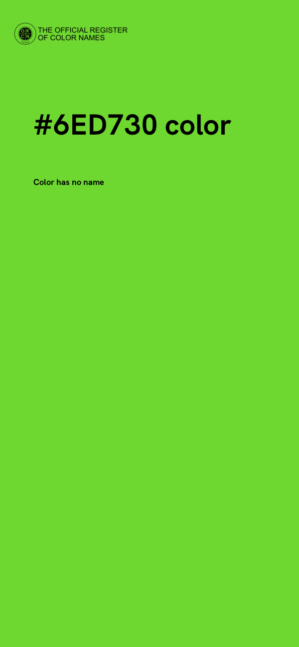 #6ED730 color image