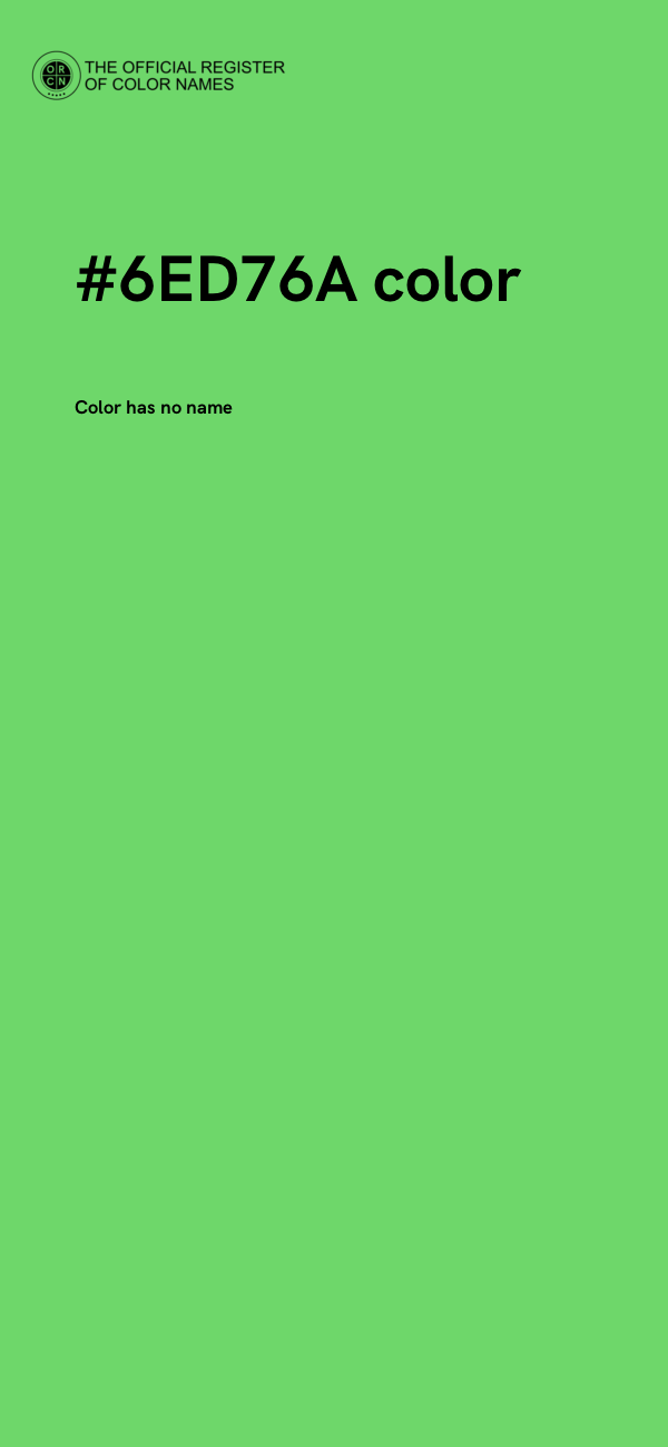 #6ED76A color image