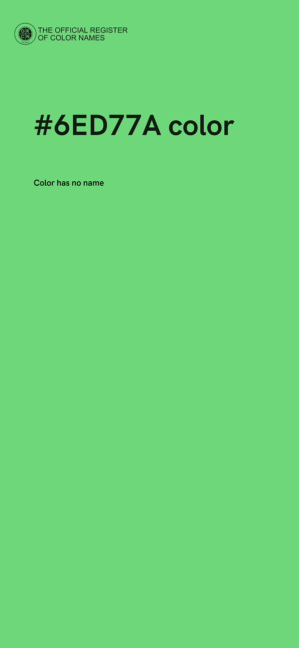 #6ED77A color image