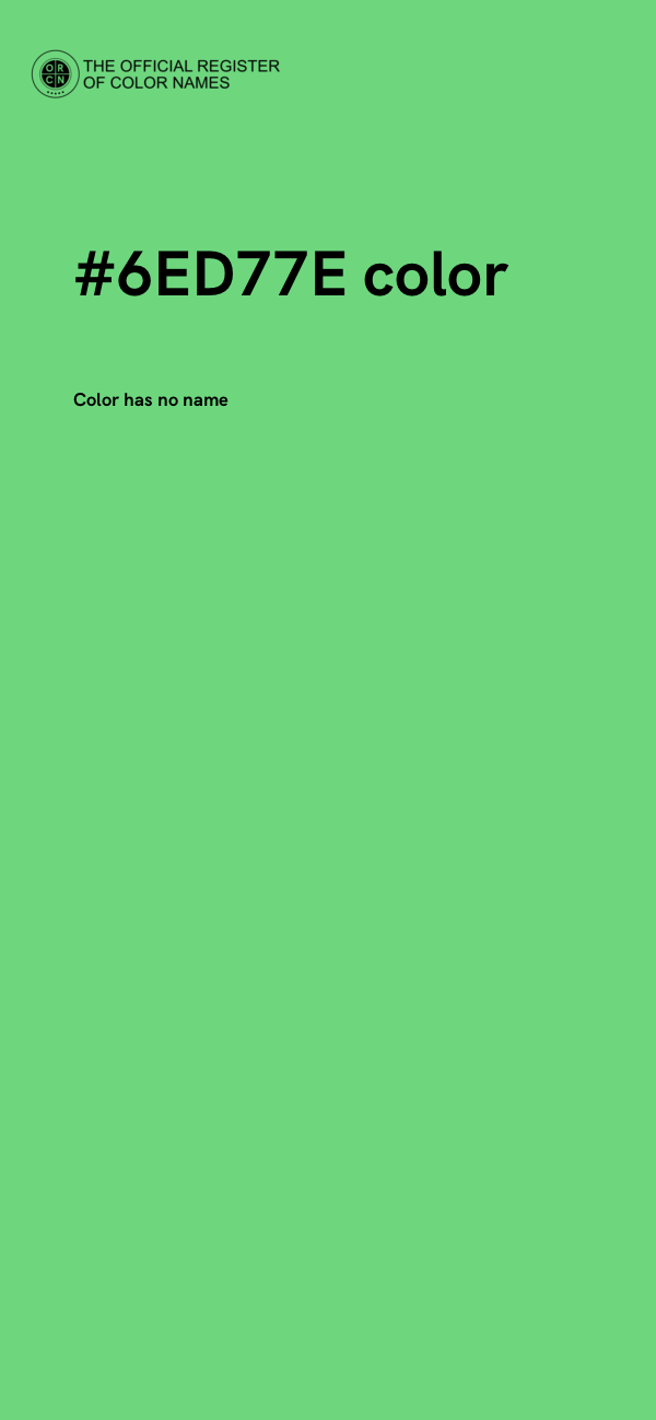 #6ED77E color image
