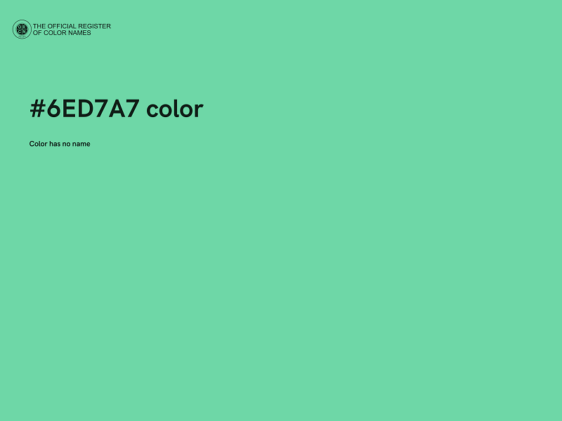 #6ED7A7 color image