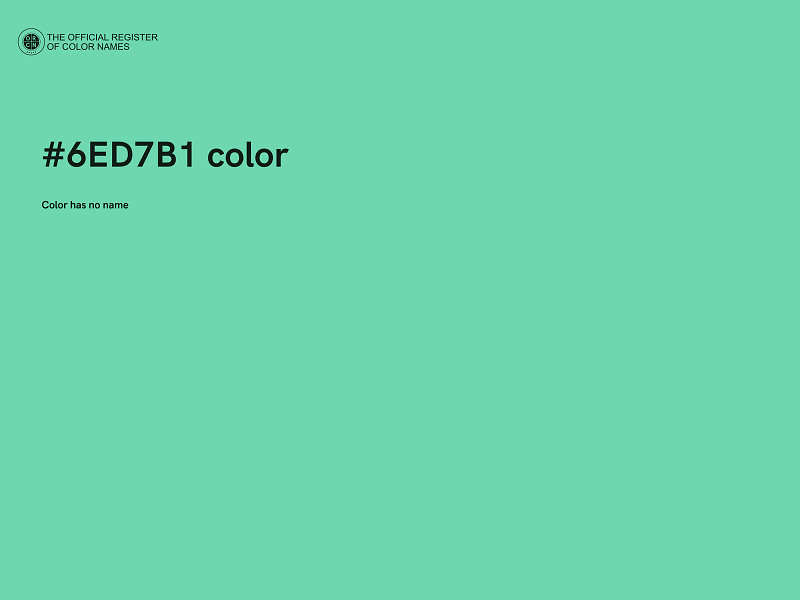 #6ED7B1 color image