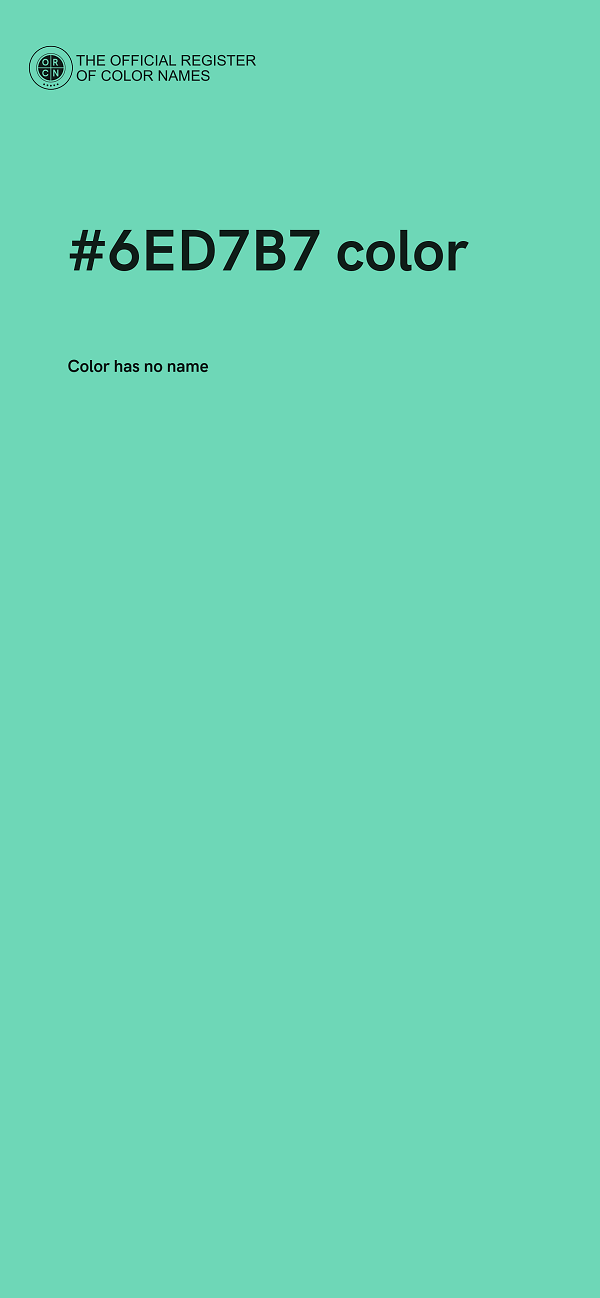 #6ED7B7 color image