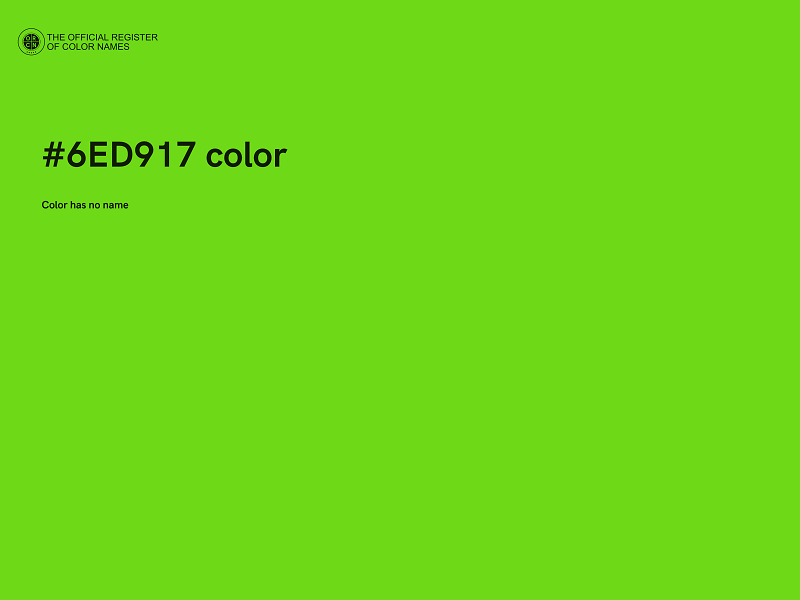 #6ED917 color image