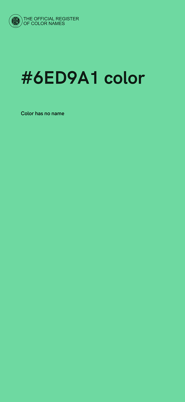 #6ED9A1 color image