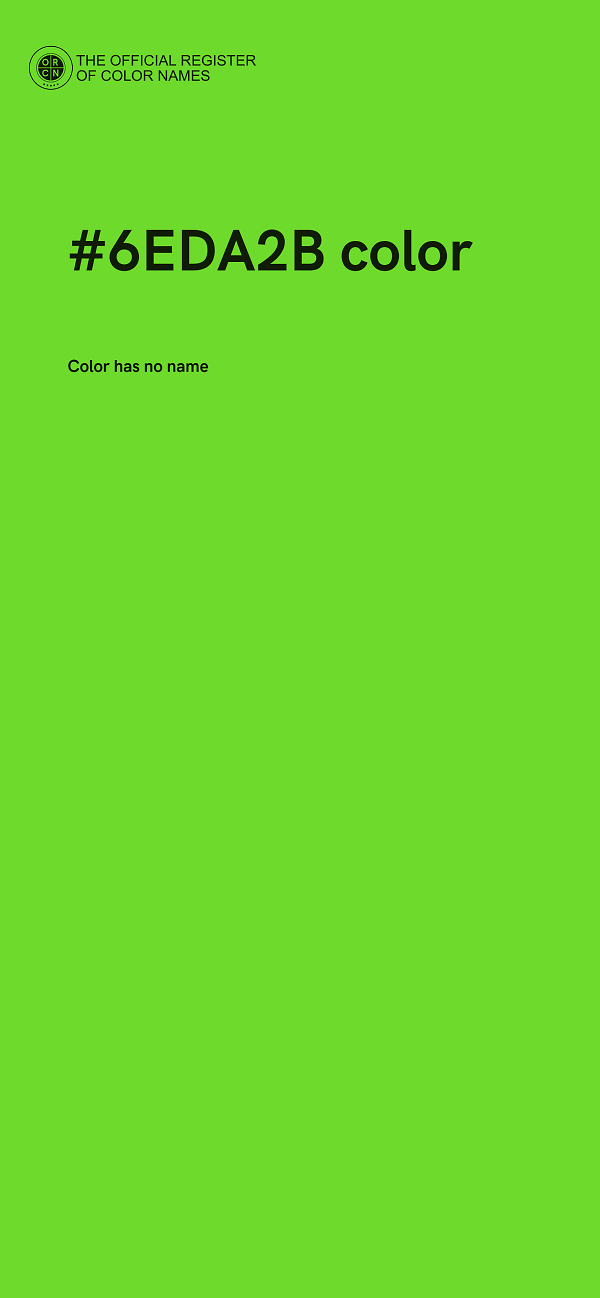 #6EDA2B color image