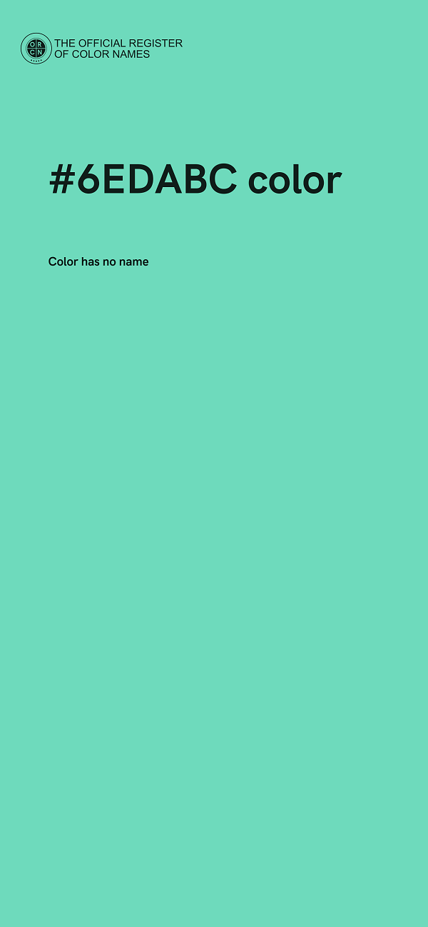 #6EDABC color image
