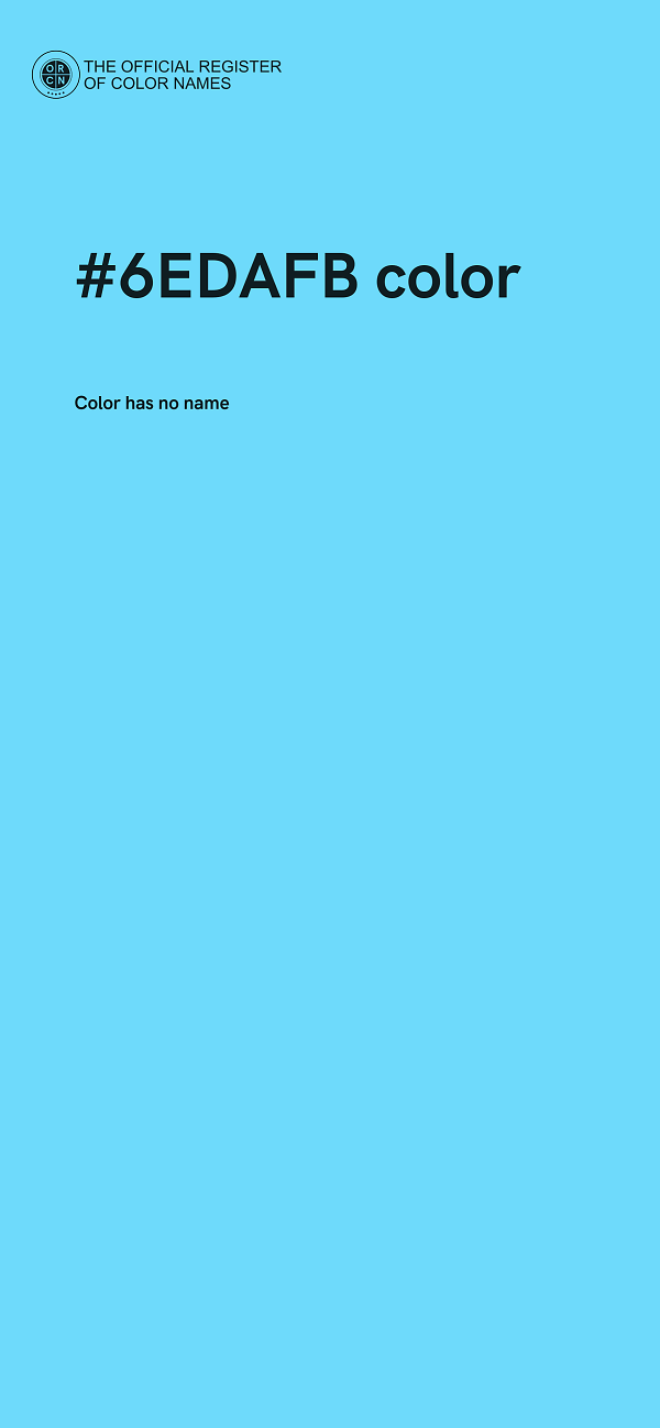 #6EDAFB color image