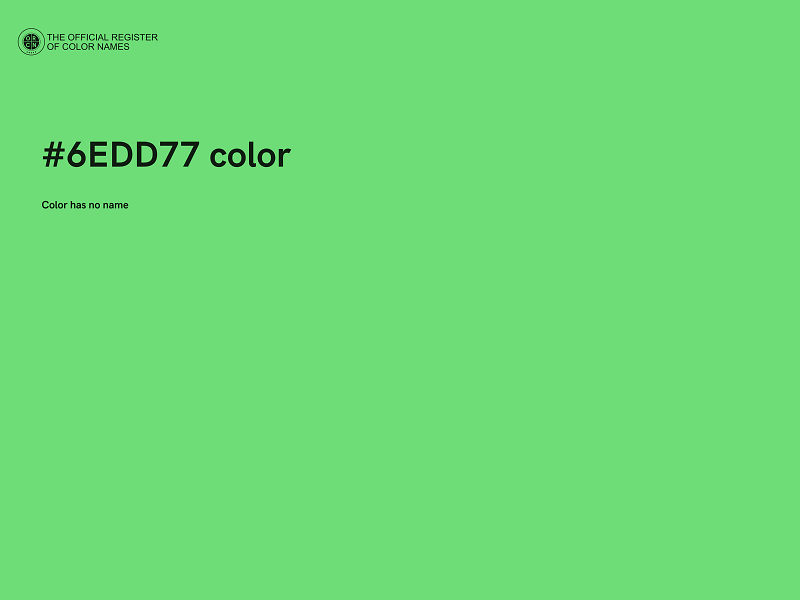 #6EDD77 color image