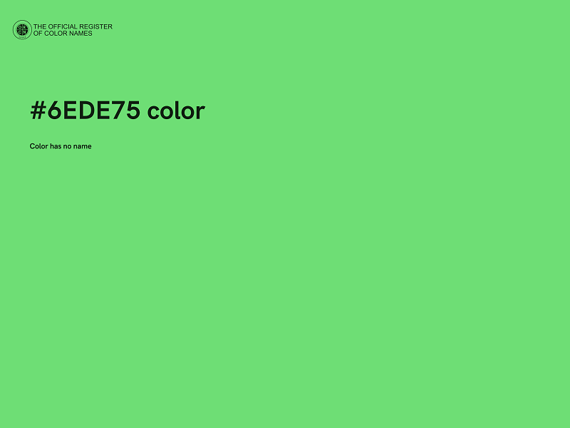 #6EDE75 color image