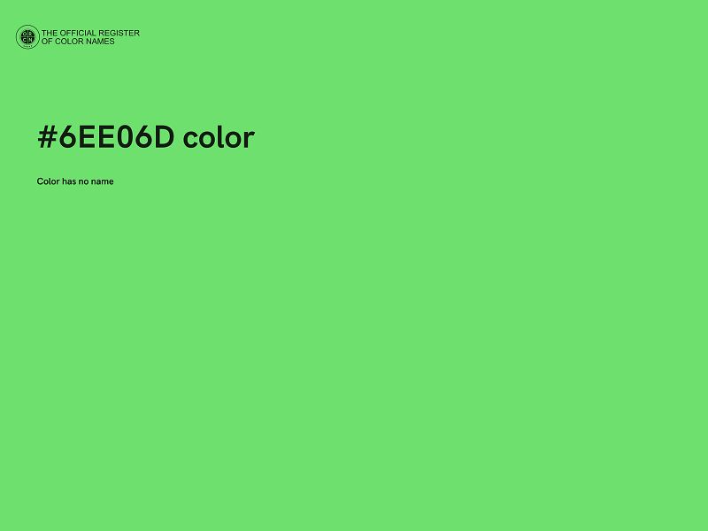 #6EE06D color image