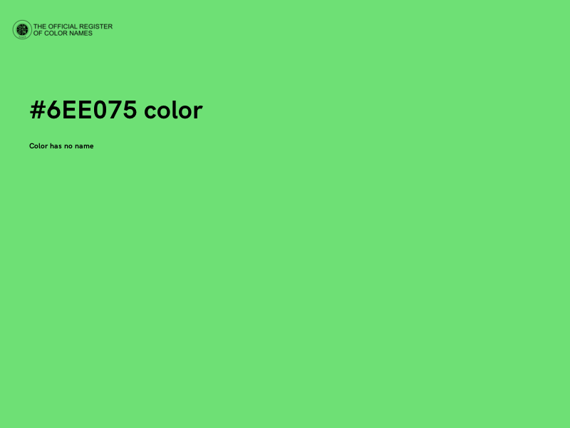#6EE075 color image