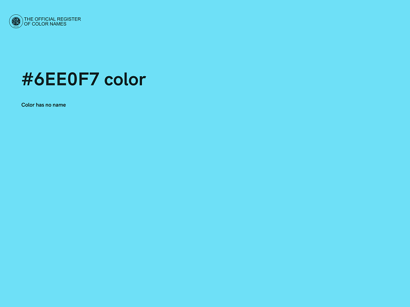 #6EE0F7 color image