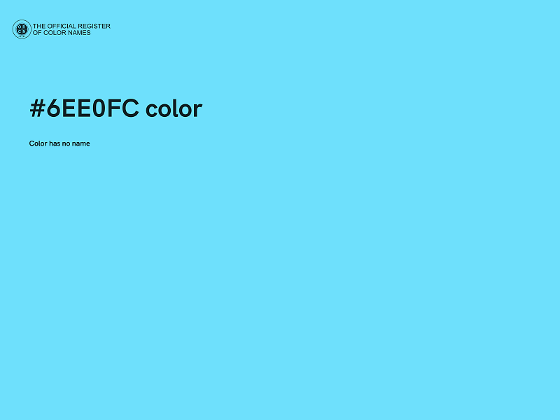 #6EE0FC color image