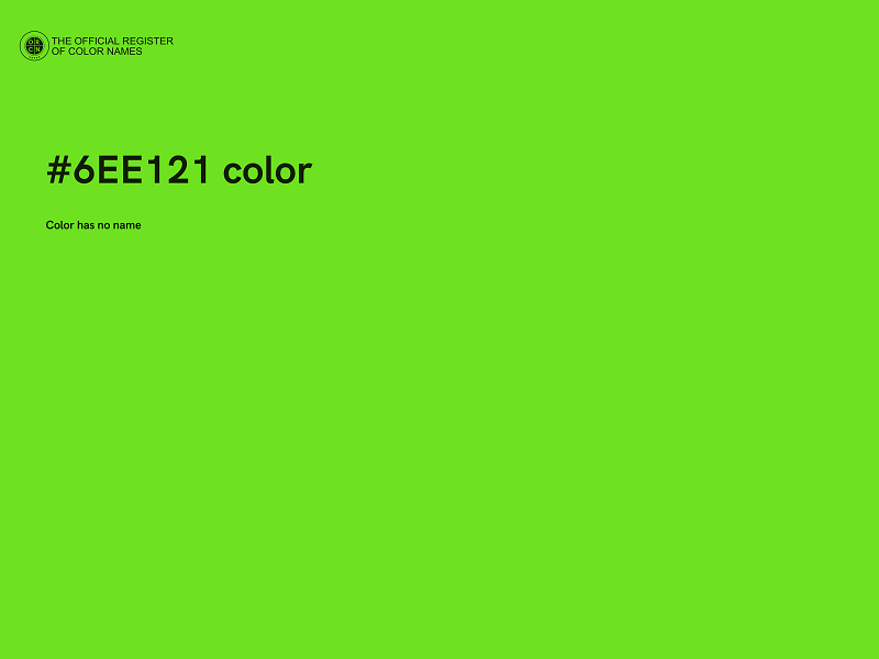 #6EE121 color image