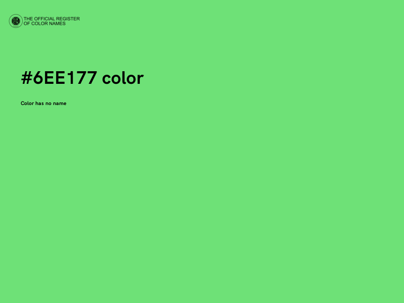 #6EE177 color image