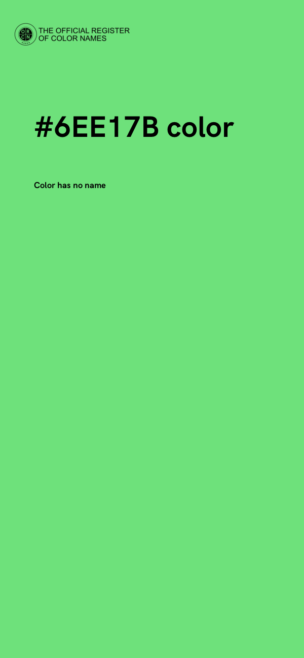 #6EE17B color image