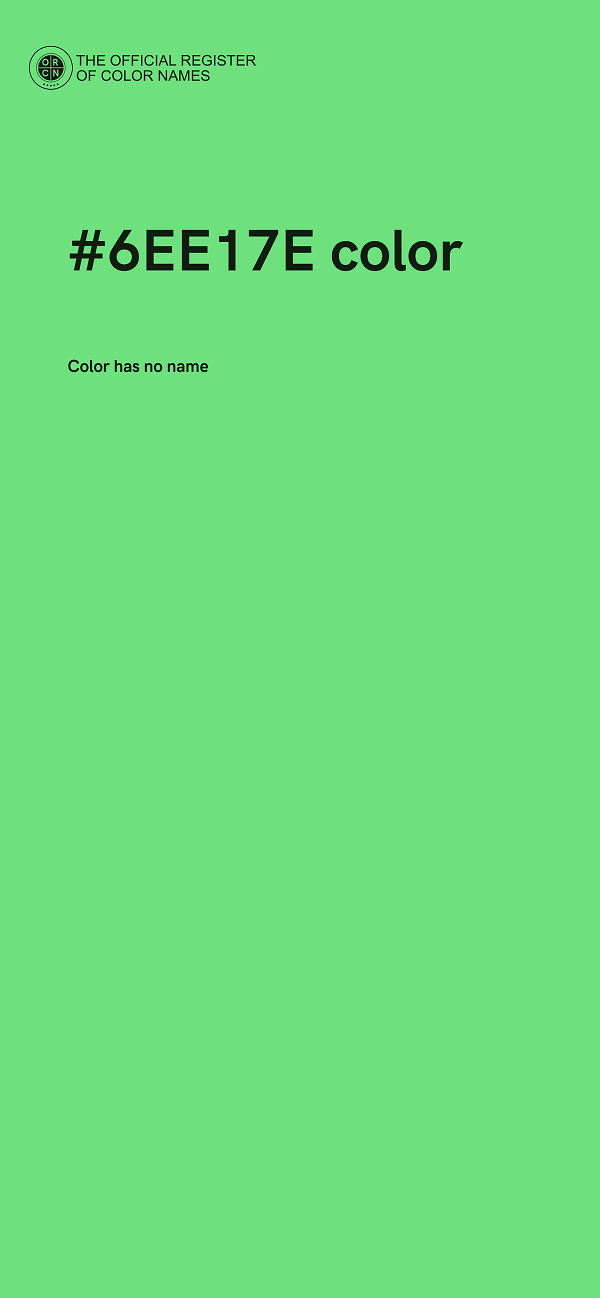 #6EE17E color image