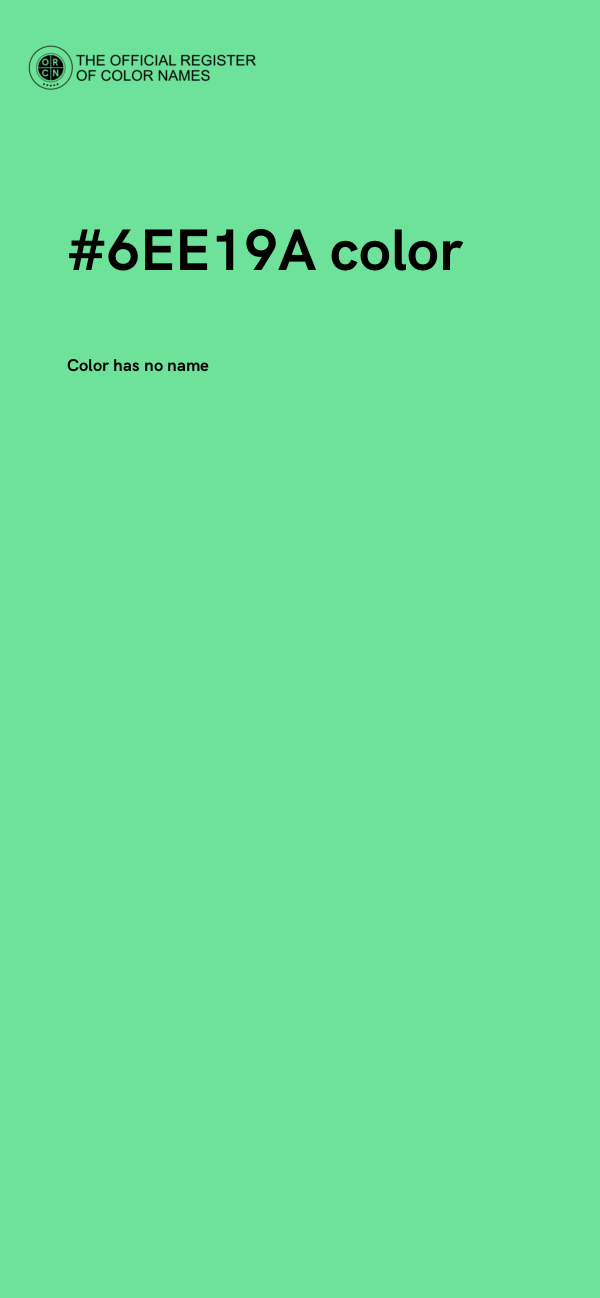 #6EE19A color image
