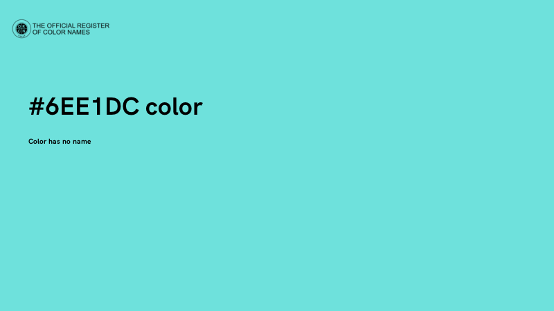 #6EE1DC color image