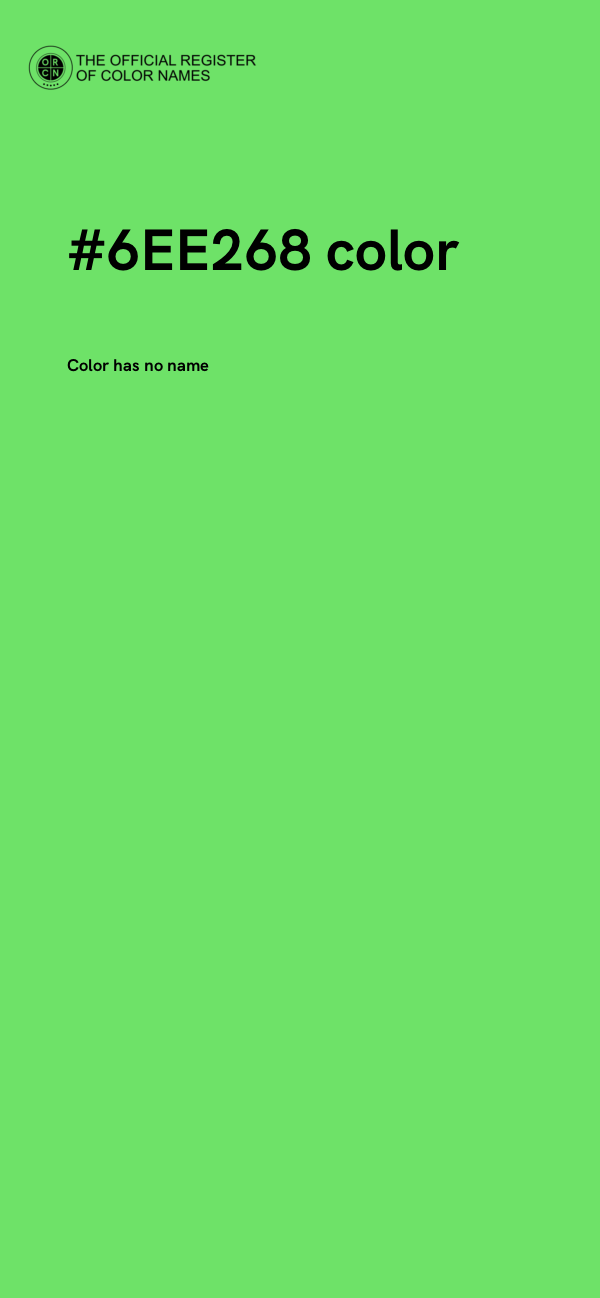 #6EE268 color image
