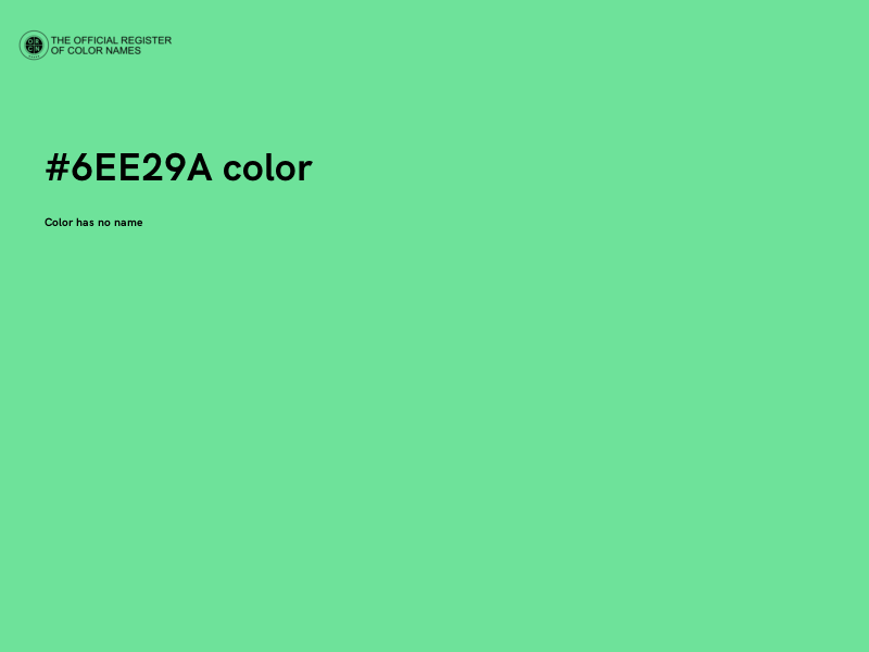 #6EE29A color image