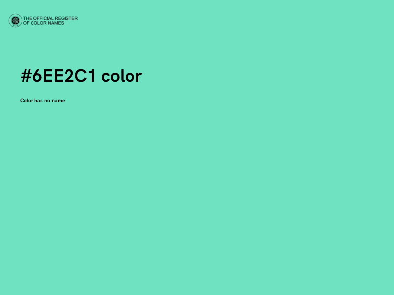 #6EE2C1 color image