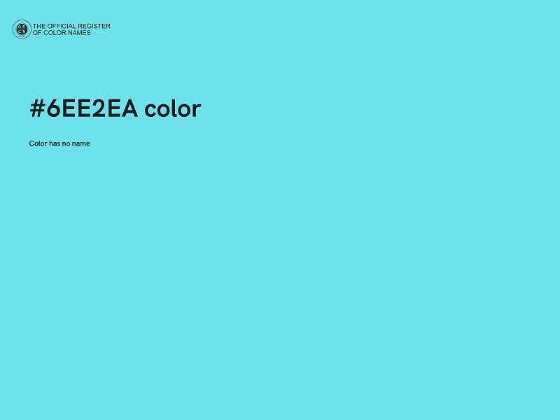 #6EE2EA color image