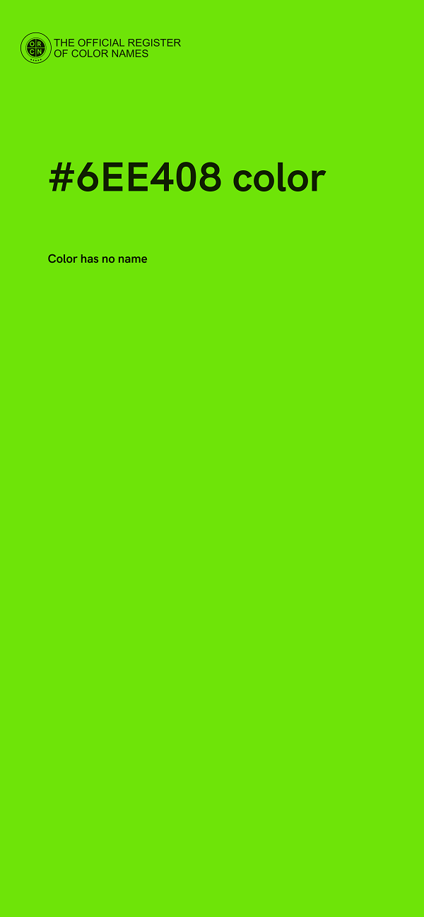 #6EE408 color image