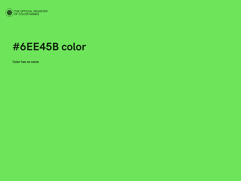 #6EE45B color image