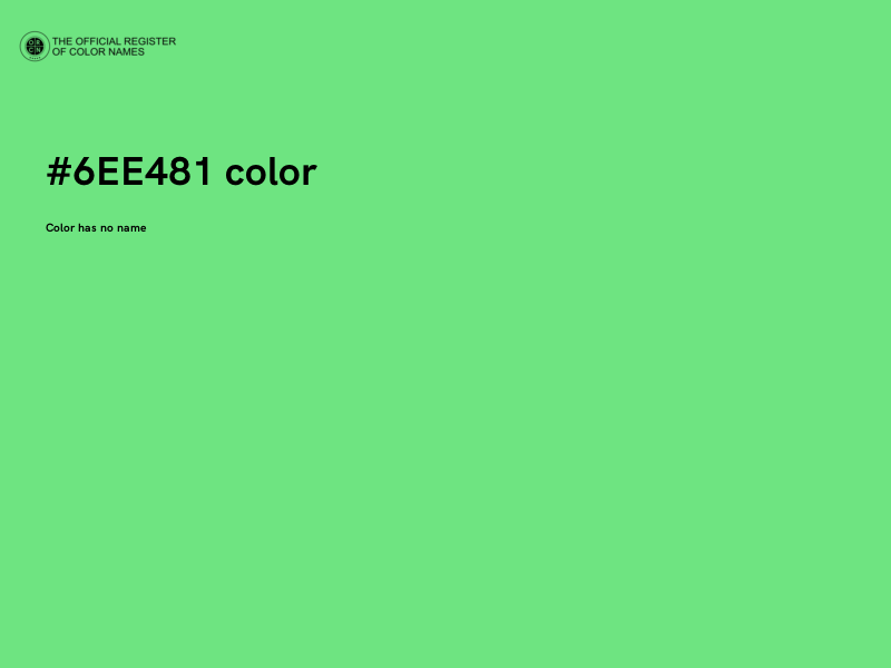 #6EE481 color image