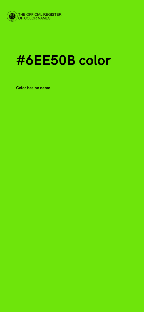 #6EE50B color image