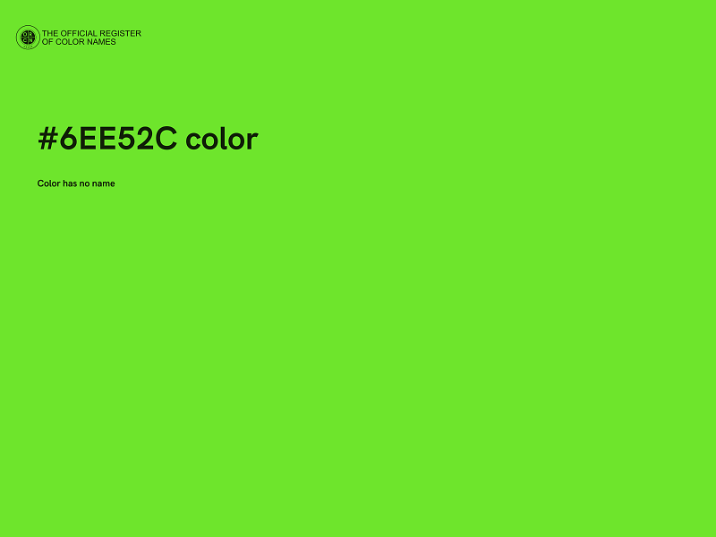 #6EE52C color image