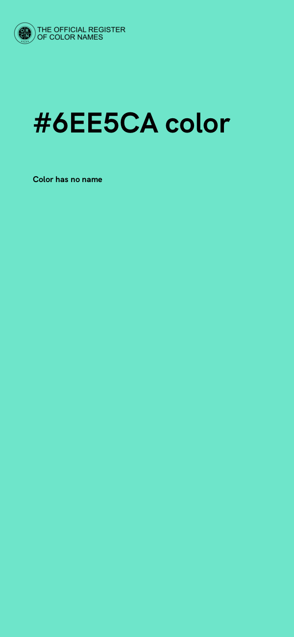 #6EE5CA color image