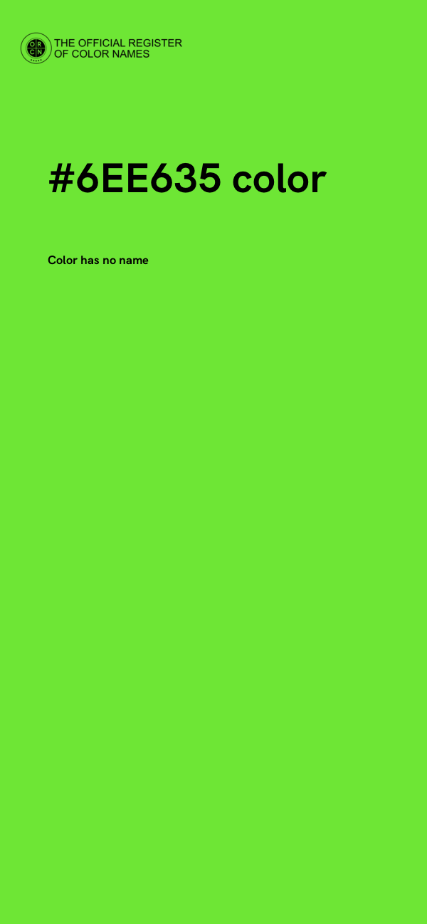 #6EE635 color image