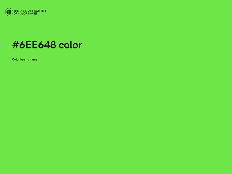 #6EE648 color image