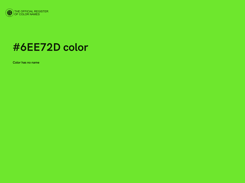 #6EE72D color image