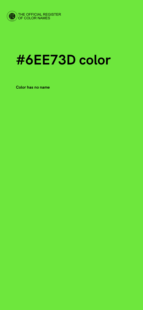 #6EE73D color image