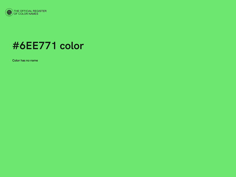 #6EE771 color image
