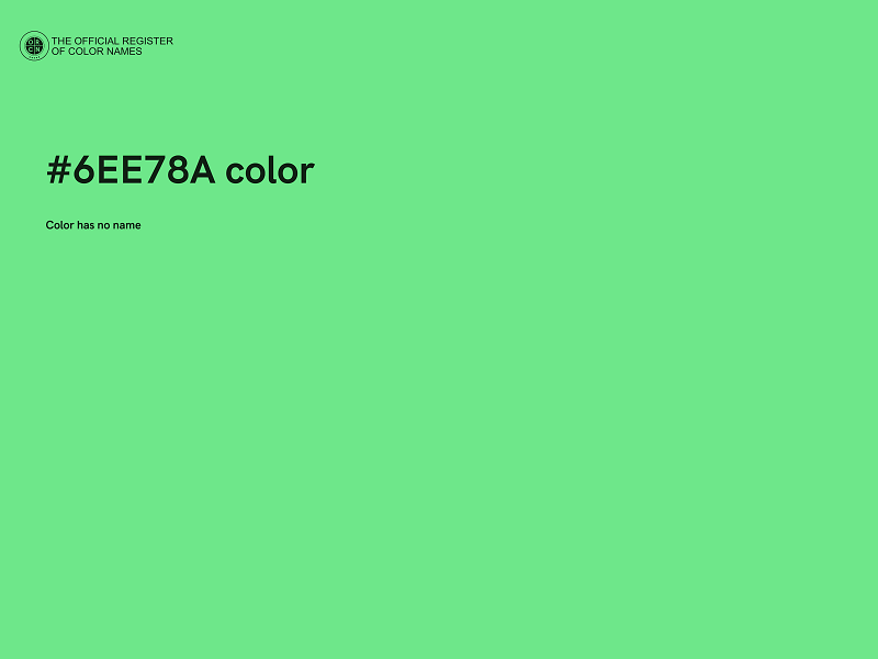 #6EE78A color image
