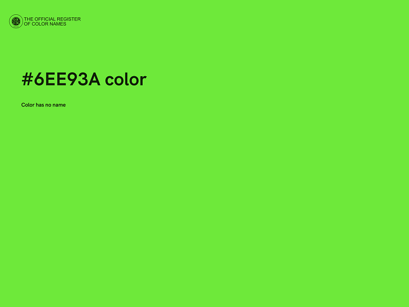 #6EE93A color image