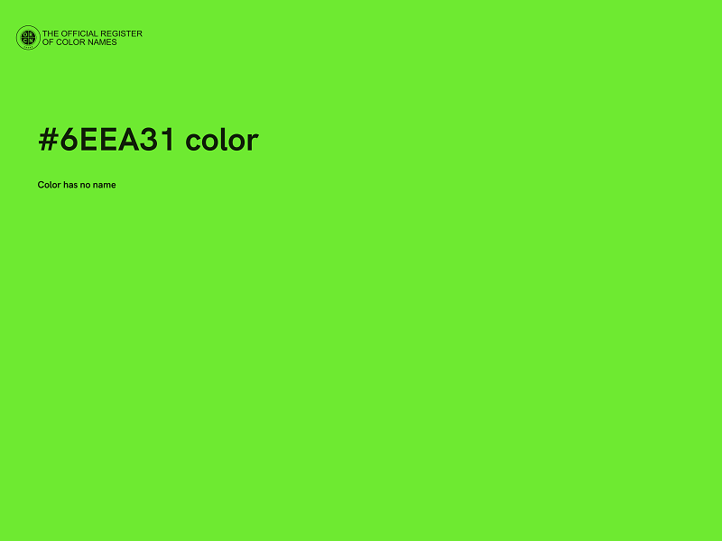 #6EEA31 color image