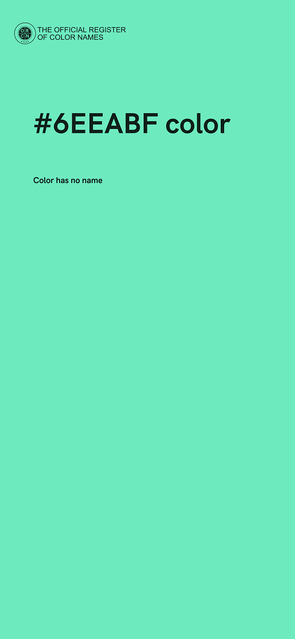 #6EEABF color image