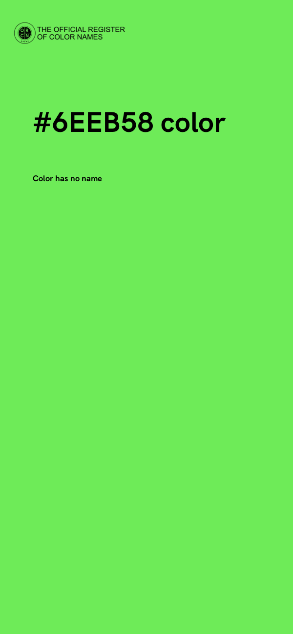 #6EEB58 color image