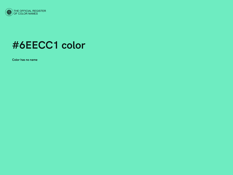 #6EECC1 color image