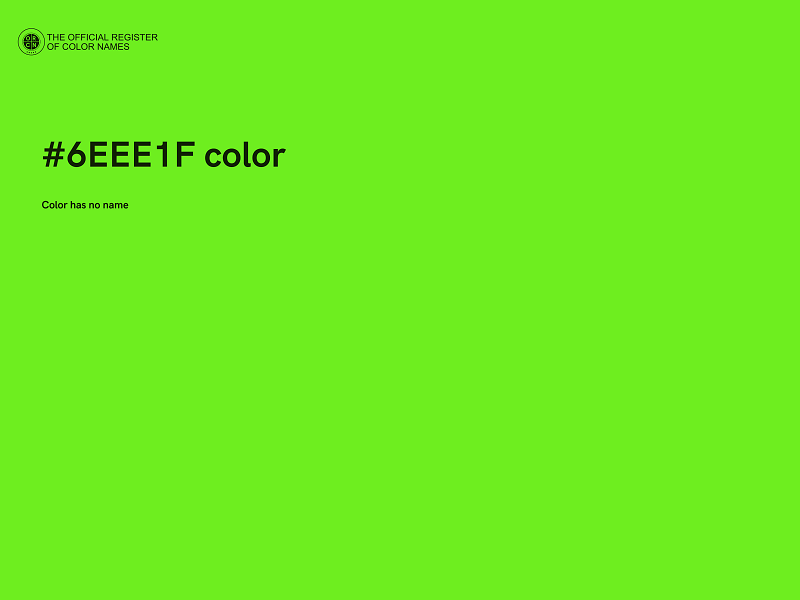 #6EEE1F color image