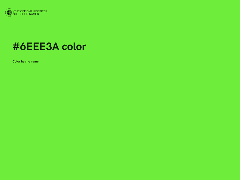 #6EEE3A color image