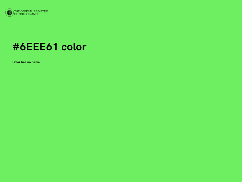 #6EEE61 color image